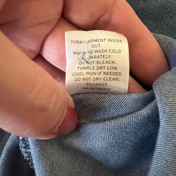 Halogen chambray stripe button down - Picture 8 of 8